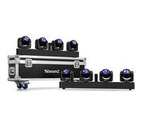 Pack de Barres 4 Lyres LEDs RGBW Panther Beam - avec Flightcase à Roulettes