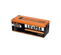 Pack de batterie de secours Cloudenergy 24V 300Ah LiFePO4 7680Wh d'énergie 6000+ cycles BMS 200A intégré écran LCD