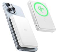 Pack De Batterie Magsafe Certifié Qi2,Chargeur Portable À Charge Rapide 10 000 Mah 15 W,Banque Externe Ultra-Compacte,Chargeur Magsafe Avec Câble Usb-C Pour Iphone 17/16/15/14/13/12, Blanc