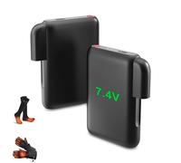 Pack de batterie pour gants chauffants Rtdep de 7,4V 3000mAh, batteries de rechange pour chaussettes chauffantes, bonnets, pantoufles chauffantes - Coque isolante