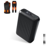 Pack de batterie pour gilet chauffant de 18400mAh, pack de batterie 5V / 7.4V / 9V / 12V pour gilet chauffant compatible avec TODWARM et vapesoon, batterie externe portable pour veste chauffante