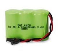 Pack de batteries 3,6 V/400 mAh Ni-MH.