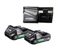 Kit 2 batteries 18V 2Ah BSL 1820M + chargeur 14,4V-18V HIKOKI UC18YFSLWFZ
