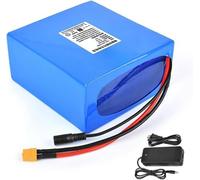 Pack de batteries LiFePO4 25,6 V 24 V 6 Ah 12 Ah 18 Ah 24 Ah 30 Ah Batterie au lithium rechargeable pour vélos électriques, trottinettes et projets de bricolage