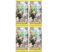 Pack de BB-Toy-Trades Toploader & 4 Pokémon Épée & Bouclier Evoli Heroes Booster Packs S6A - Coréen/Coréen Nouveau et Emballage d'origine