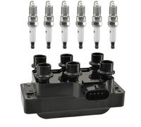 Pack De Bobines d'allumage Bobine d'allumage + bougie Compatible avec Ford pour Aerostar 3L 1995-1997 pour 4L 1991-1992 pour XL 1993-1995