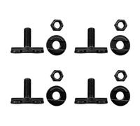 Pack de boulons de point d ' arrimage de remorque, Black | Raccords à double goujon en acier allié, réglables 4 pièces