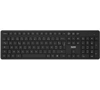 Pack de bureau Clavier + Souris sans fil Wifi Port Designs Noir G