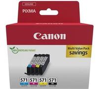 Canon Cartouches d'encre CLI-571 C/M/Y/BK Pack de 4 7 ml Originales