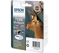 Epson Stag Multipack "Cerf" (T1306) - Encre DURABrite Ultra C, M, J (XL)