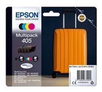 Epson 405 Multipack - Pack de 4 - noir, jaune, cyan, magenta - original - emballage coque avec alarme radioélectrique/ acoustique - cartouche d'encre - pour WorkForce WF-7310, 7830, 7835, 7840;...