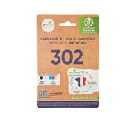 Pack de cartouches d'encre compatibles noir + 3 couleurs 302 JETLINE