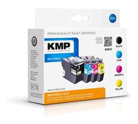 Pack de cartouches dimprimante compatible noir, cyan, magenta, jaune KMP 1537,4005 remplace Brother LC-3219XL 1 set