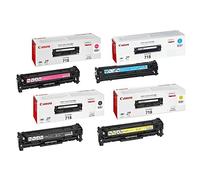 Pack de cartouches laser Canon I-Sensys 718 d'origine, couleurs cyan, magenta, jaune, noir - 2660B002/2662B005/2659B002/2661B002 pour LBP7200CDN/MFC8330/LBP8350CDN - boîte marron