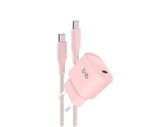 T'nB - Pack de charge secteur 1 USB-C 30W + câble USB-C Power Delivery rose