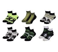 Pack De Chaussettes Enfants Licence Fantaisies-Assortiment Modèles Photos Selon Arrivages- Pack De 6 Paires Boys Sneaker Jurassic World 37593