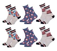 Pack De Chaussettes Enfants Licence Fantaisies-Assortiment Modèles Photos Selon Arrivages- Pack De 6 Paires Boys Avengers 2969