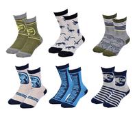 Pack De Chaussettes Enfants Licence Fantaisies-Assortiment Modèles Photos Selon Arrivages- Pack De 6 Paires Boys Jurassic World 37592