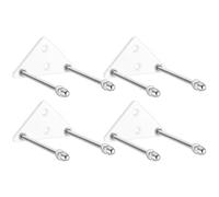 Pack de cintres en Acrylique pour Skateboard, 3,15x1,2x2,4 Pouces, Ensemble de 4 présentoirs muraux, Kit de Support de Rangement Transparent pour Pont | Solution d'organisation de Garage de Chambre à