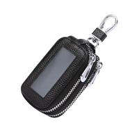 Pack De Clés De Voiture À Double Fermeture Éclair-protecteur De Porte-clés Transparent 9x5cm, Support De Télécommande En Cuir PU, Pochette Porte-clés Compacte | Organisateur De Stockage De Pièces De M