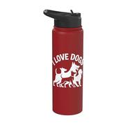 Pack de compagnons canins I Love Dogs Stainless Steel Insulated Water Bottle