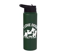 Pack de compagnons canins I Love Dogs Stainless Steel Insulated Water Bottle
