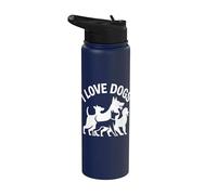 Pack de compagnons canins I Love Dogs Stainless Steel Insulated Water Bottle