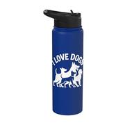 Pack de compagnons canins I Love Dogs Stainless Steel Insulated Water Bottle