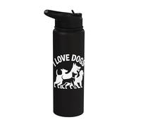 Pack de compagnons canins I Love Dogs Stainless Steel Insulated Water Bottle