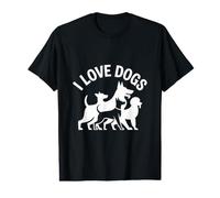 Pack de compagnons canins I Love Dogs T-Shirt Graphique avec Valeur