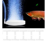 Pack de Connecteurs en T pour Aquarium, 10 Pièces, Robuste, ABS, avec Valve de Contrôle du Débit d'air, pour Utilisation en Aquarium