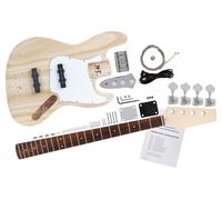 Rocktile Kit de basse électrique JB-Style – 2x micros single-coil, manche vissé, corps non traité