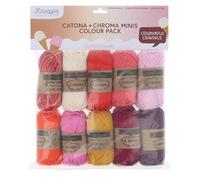 Pack de Couleurs Scheepjes Catona et Chroma 10x25g
