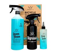 Pack de démarrage de nettoyage de vélo Peaty's Clean, Degrease & Lube