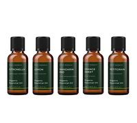 Pack de démarrage d'huiles essentielles - Huiles d'agrumes biologiques - 5 x 50ml - 100% Pures