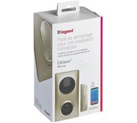 Legrand 067770 Pack de Démarrage Installation Connectée Céliane avec Netatmo, 1 Prise Control, 1 Commande Départ/Arrivée, Titane