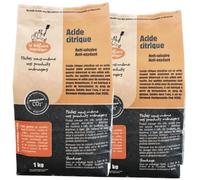 Pack de deux acide citrique 1Kg
