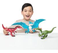 Pack de Dinos - ZURU - Dino Action Mega Dinos 3 Pack - T-Rex, Vélociraptor et Ptérodactyle interactifs et rugissants