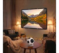 Pack de divertissement pour grand écran - XBJ mini projecteur en forme de ballon de football compatible 4K + écran de projection de 100 pouces