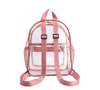 Pack de dos transparent de maternelle - Sac préscolaire, livres en vinyle | Facile à voir à travers Sac à dos avec compartiment pour livres Snacks , Sac à dos pour chambre d'enfant, Rose, se