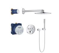 Pack de douche encastré SMARTCONTROL GROHE 34709000 - tête Ø 31 cm + douchette stick