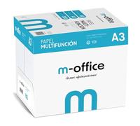 Pack de feuilles A3 80 g, 5 pack de 500 feuilles, papier multifonction pour imprimante jet d'encre et laser, feuilles A3 297 x 420 mm, idéales pour le bureau et la maison · m-office (2500 feuilles)