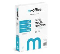 Pack de feuilles A3 80 g, pack de 500 feuilles, papier multifonction pour imprimante jet d'encre et laser, feuilles A3 297 x 420 mm, idéales pour le bureau et la maison · m-office (500 feuilles)