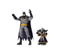 Pack de Figurines DC x Sonic Shadow et Batman, sous Licence Officielle Jakks Pacific, Comprenant Une Figurine Batman Shadow de 6,35 cm et Une Figurine Batman Classique de 12,7 cm.
