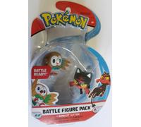Pack De Figurines De Combat Pokémon Rowlet Contre Litten