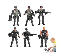Pack de figurines militaires - Modèles de soldats, mini figurines de collection, ensemble d'actions sécurisées | Accessoire de jeu éducatif pour pour jeux de fantaisie, activités de classe