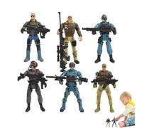 Pack de figurines militaires - Modèles de soldats, mini figurines de collection, ensemble d'actions sécurisées | Accessoire de jeu éducatif pour pour jeux de fantaisie, activités de classe