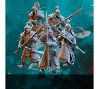 Pack de Figurines Soldat Dynasty Chinoise 32 mm - Non Peintes - Idéal pour Donjons & Dragons, Pathfinder et Jeux de Rôle Fantastiques