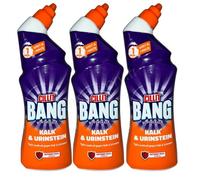 Pack de Gel Nettoyant désinfectant CILLIT BANG Anti-Calcaire et Anti-Tartre pour Toilettes