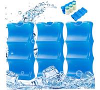 Pack de glace pour biberon pour lait de bébé, packs glace pour le stockage du lait maternel Pack 3 biberons pour bébé Packs réutilisables Boîtes à lunch forme profilée, maternel